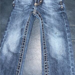 Classic Medium Wash Denim Jeans - Faded Blue